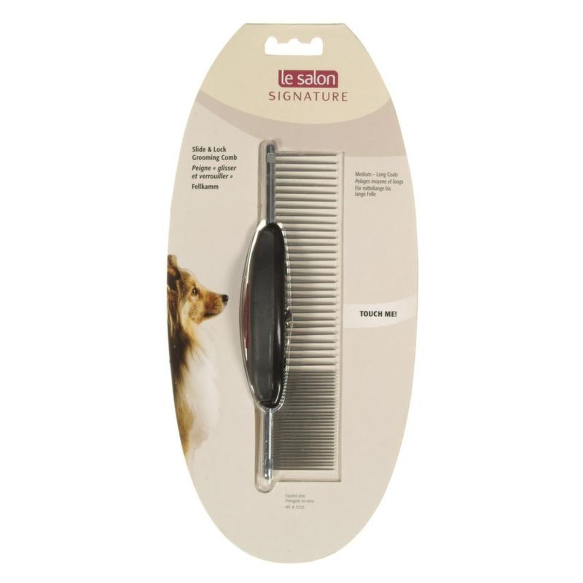 Peigne toilettage chien moyens et longs pelages