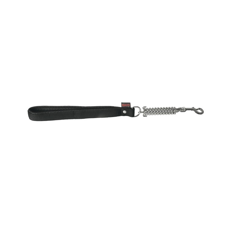 Laisse amortisseur nylon 50cm noire