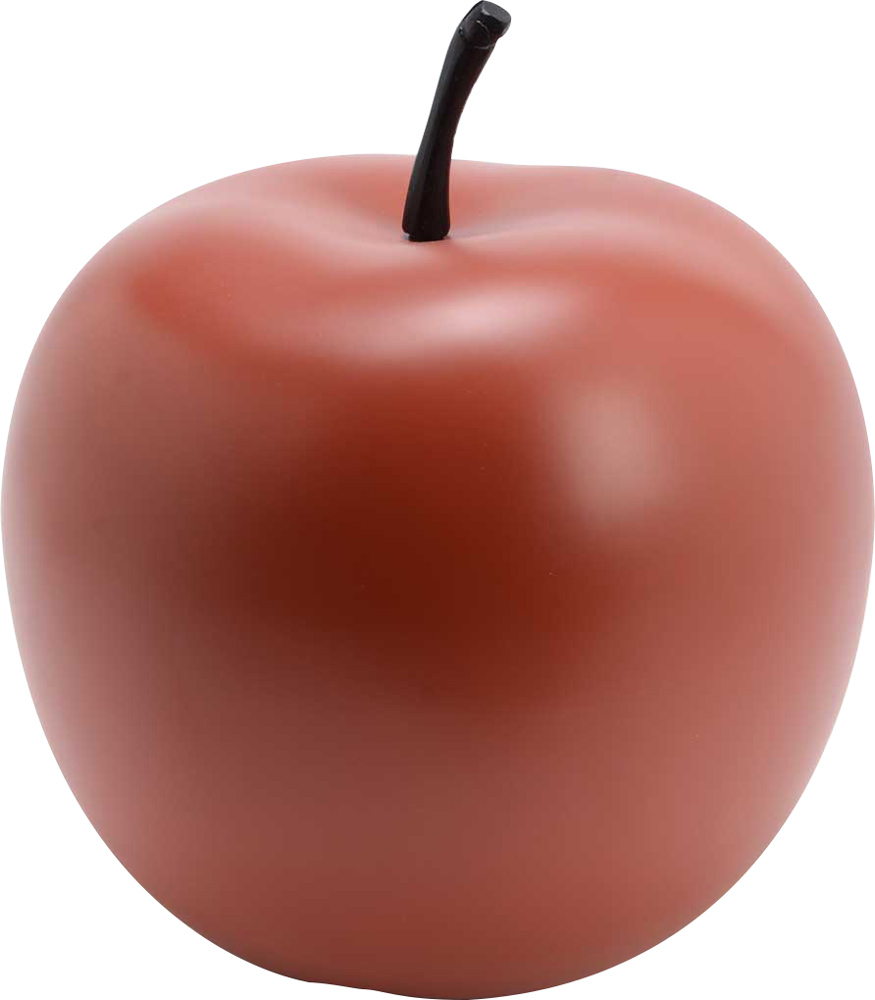 Pomme en résine marsala