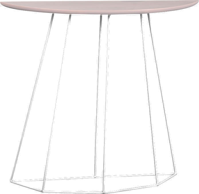 Console demi lune en bois MDF