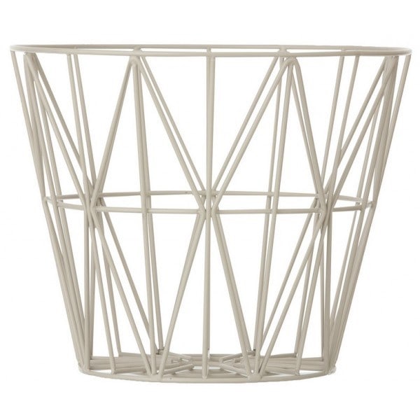 Panier wire - gris