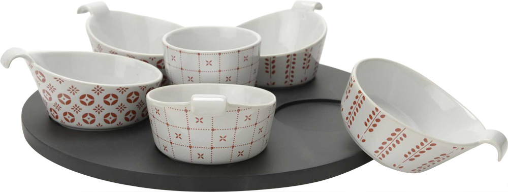 Coffret plat apéritif cuilleres Marsala
