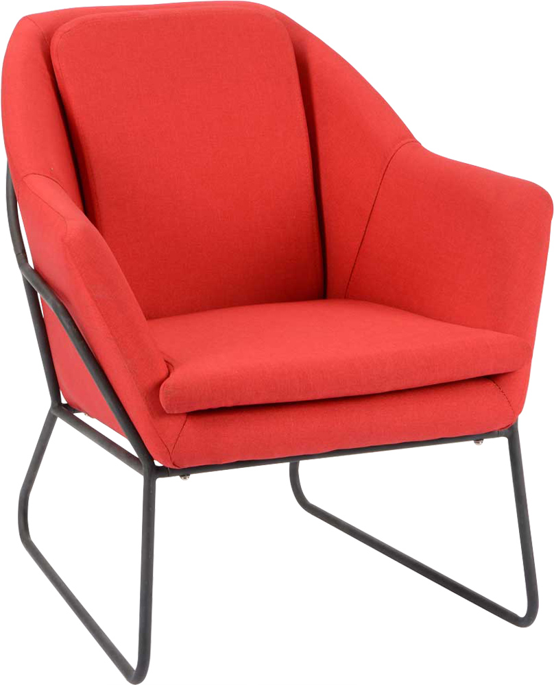 Fauteuil filaire rouge