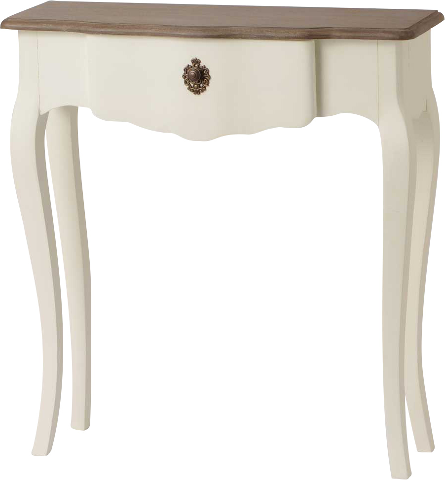 Petite console blanche Celestine  en bois MDF