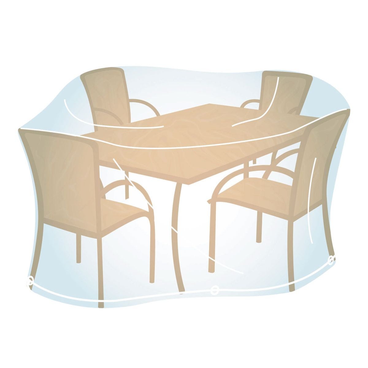 Housse de protection pour salon de jardin 220 x110 x100 cm Campingaz