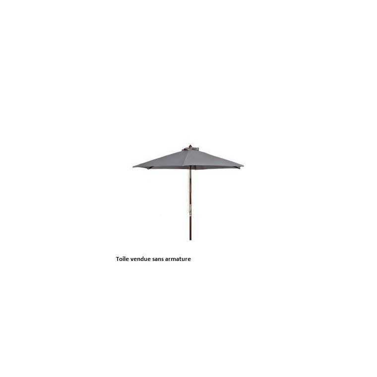 Toile pour parasol rond D 350 gris