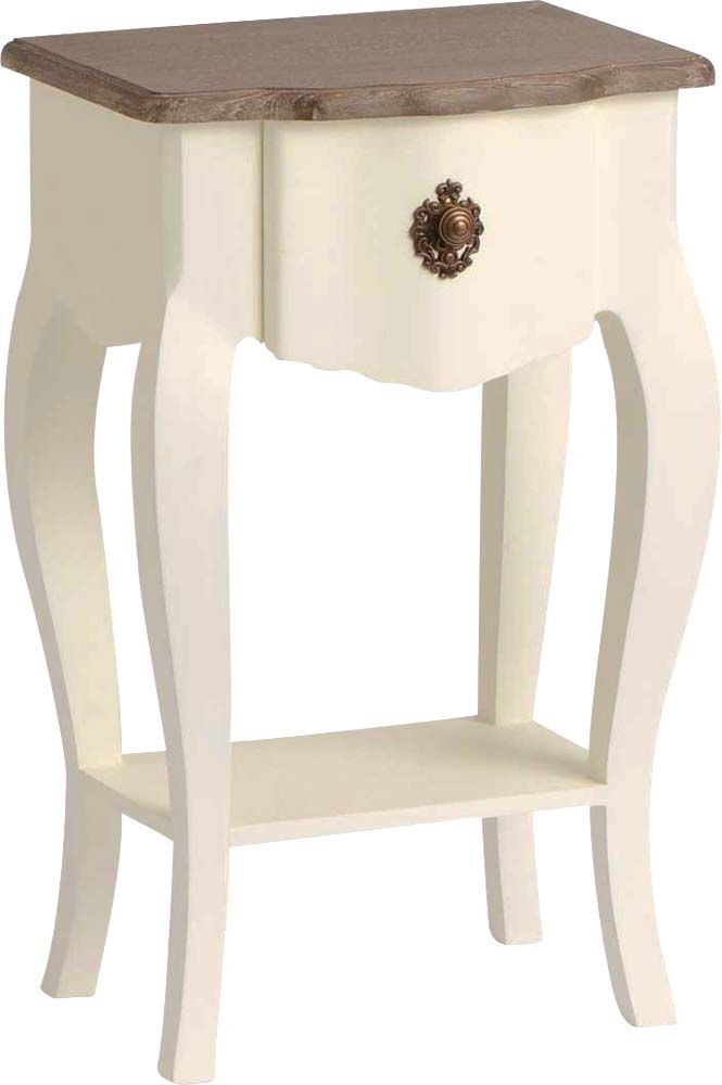 Table de chevet blanche Celestine en bois MDF