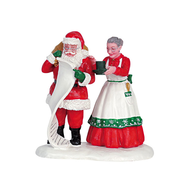 Figurine Mère Noël chocolat chaud à emporter 6.7 x 4.1 x 6.9 cm
