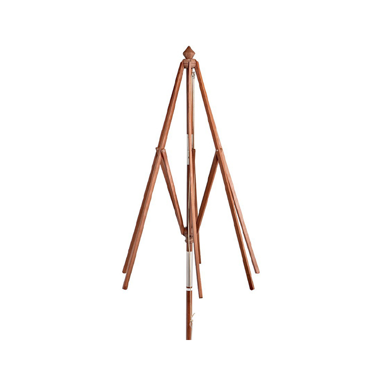 Armature parasol en bois 3 x 2 m 6 baleines