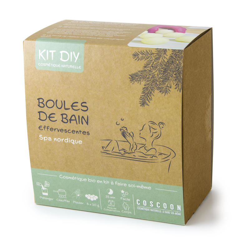 Coffret DIY boules de bain effervescentes Spa nordique
