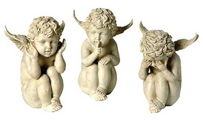 Set statuettes anges (Lot de 3)