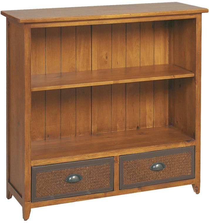 Etagère en pin et bambou teintés