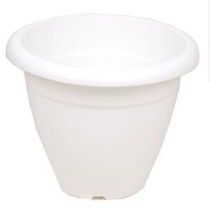 HOMEA Pot de fleur rond ? 40cm - Blanc