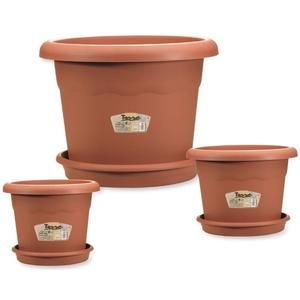 PLASTIKEN Pot ? fleurs - ? 35 cm rond - Terracotta