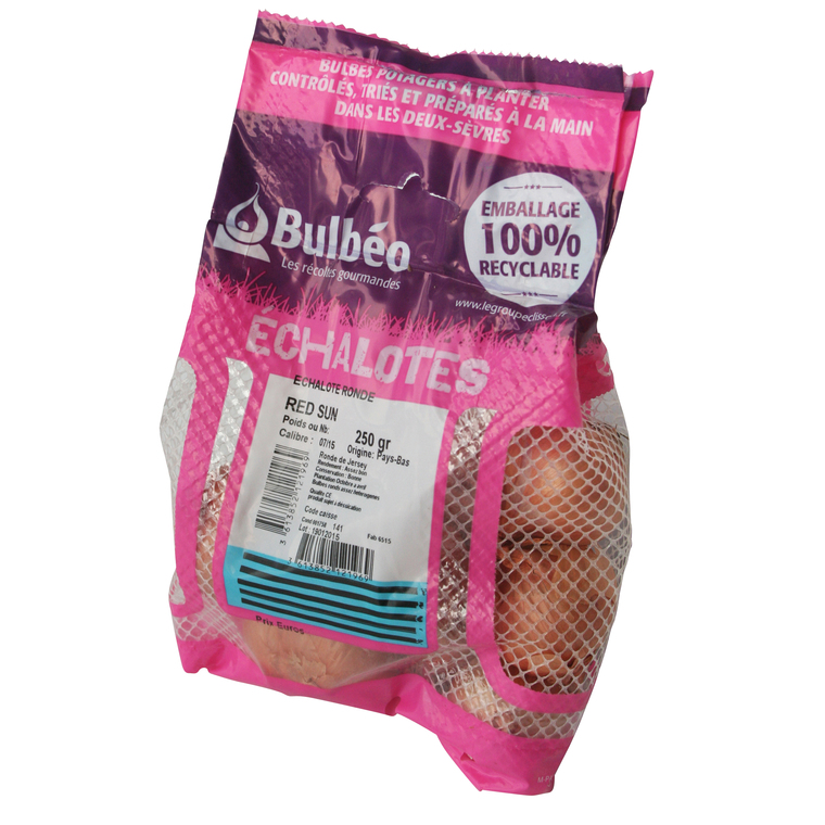 Bulbes d’échalotes Red Sun calibre 7/15, 250 g