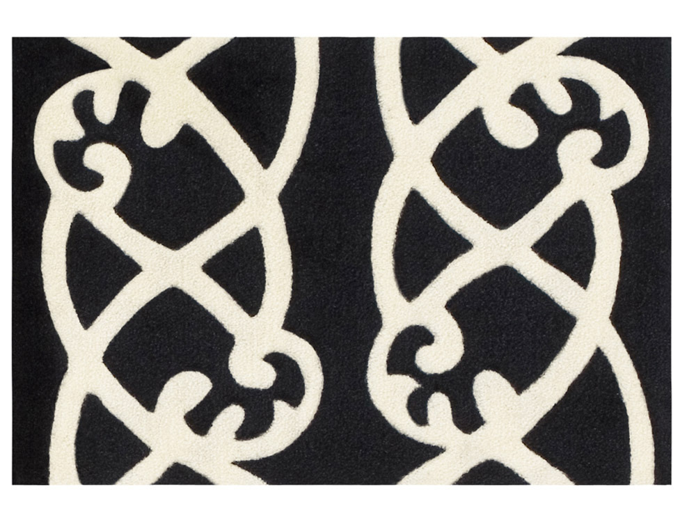 Tapis Style en velours - L 64 x l 42 cm