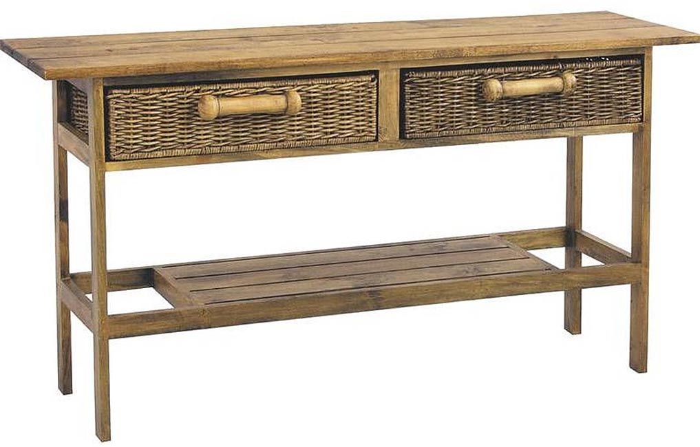 Console en pin Prunelle