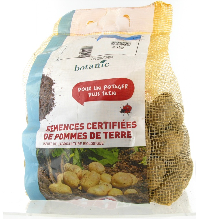 Pommes de terre Bintje bio calibre 0001, 3 kg