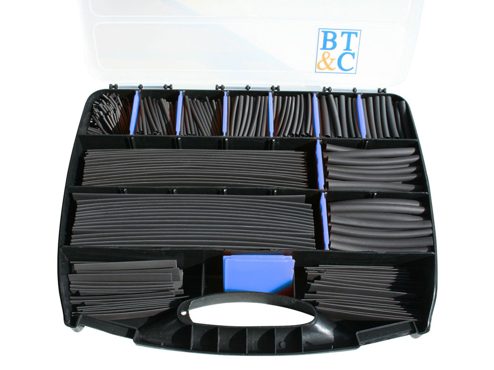 Accessoires - Malette de gaines thermorétractables à paroi mince - 950 pièces