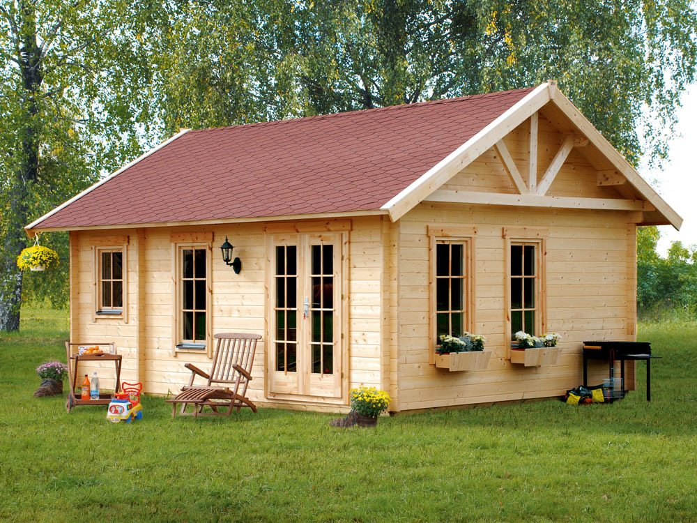 Chalet jardin bois Bern 23.52m² - 4.20 x 5.60 x 3.50 m - 45 mm