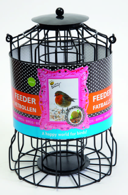 SystÃ¨me d'alimentation pour Oiseaux pour Cage Boules de Graisse Buzzy