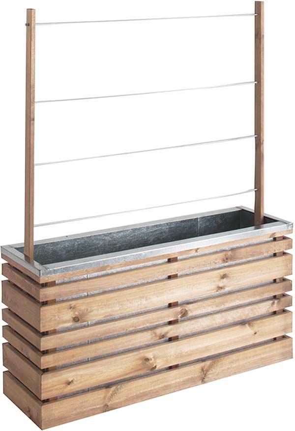 Bac à fleurs 110 litres Lign Z avec treillis