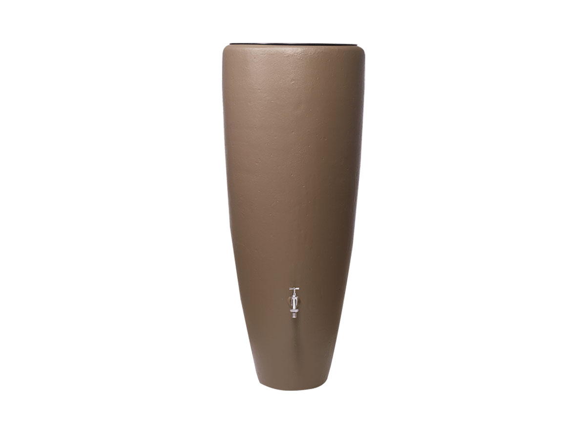 Récupérateur d'eau de pluie 2 en 1 VASO 220 L - Taupe - Garantia