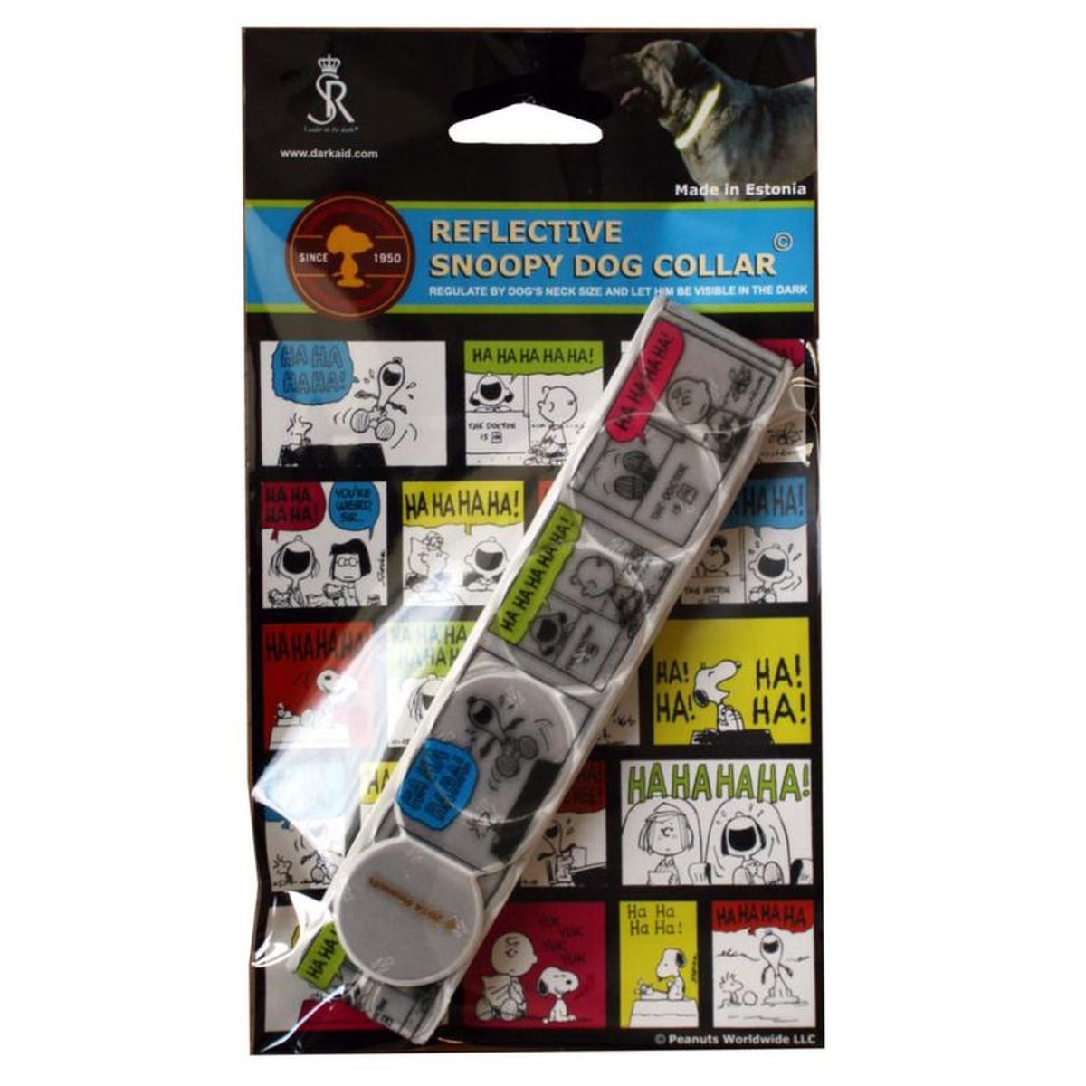 Collier réfléchissant pour chien Snoopy