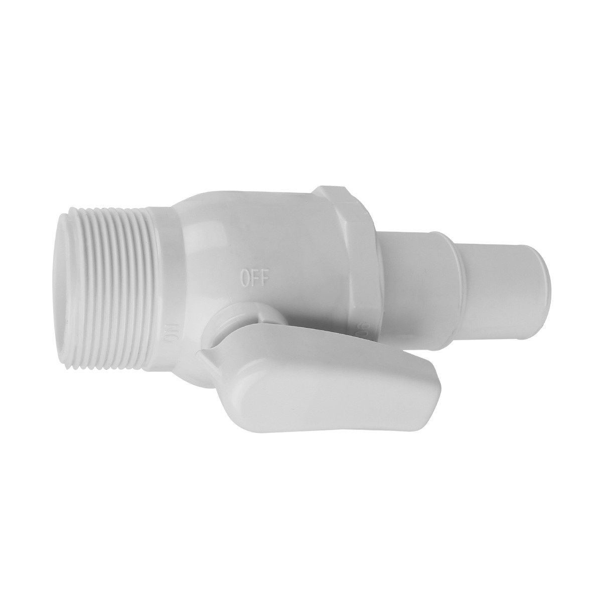 Vanne 1/4 de tour 1"1/2 pour tuyau flottant de piscine