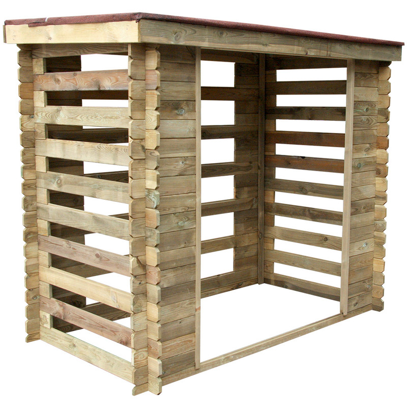 Abri bûches en bois Varsovie 3 stères - CÉMONJARDIN Abri bûches en bois Varsovie 3 stères - CÉMONJARDIN