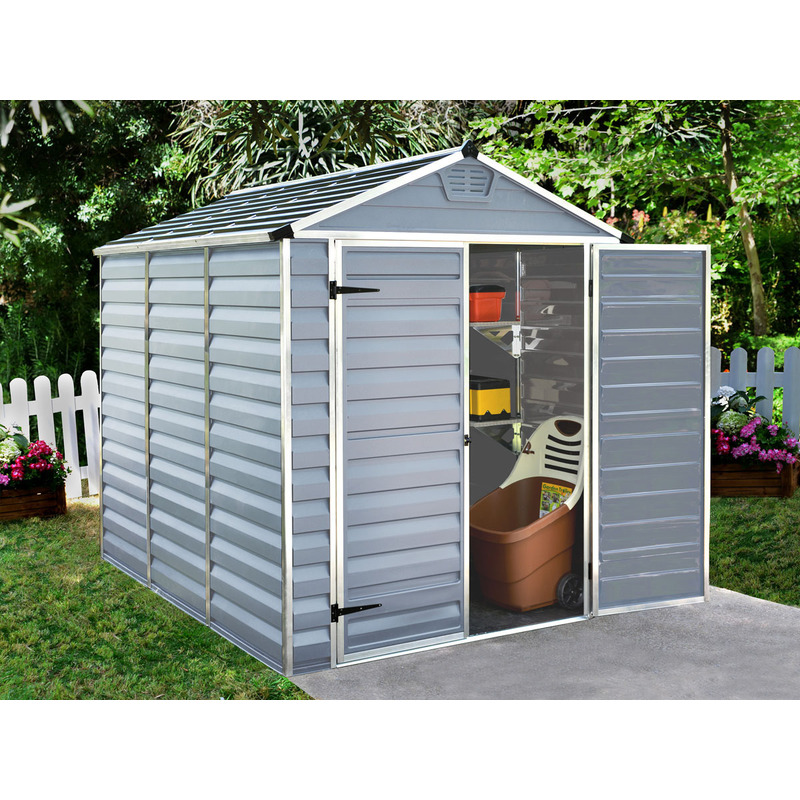 Abri de jardin polycarbonate "Skylight" - 4.25 m² - Gris - PALRAM Abri de jardin polycarbonate "Skylight" - 4.25 m² - Gris - PALRAM