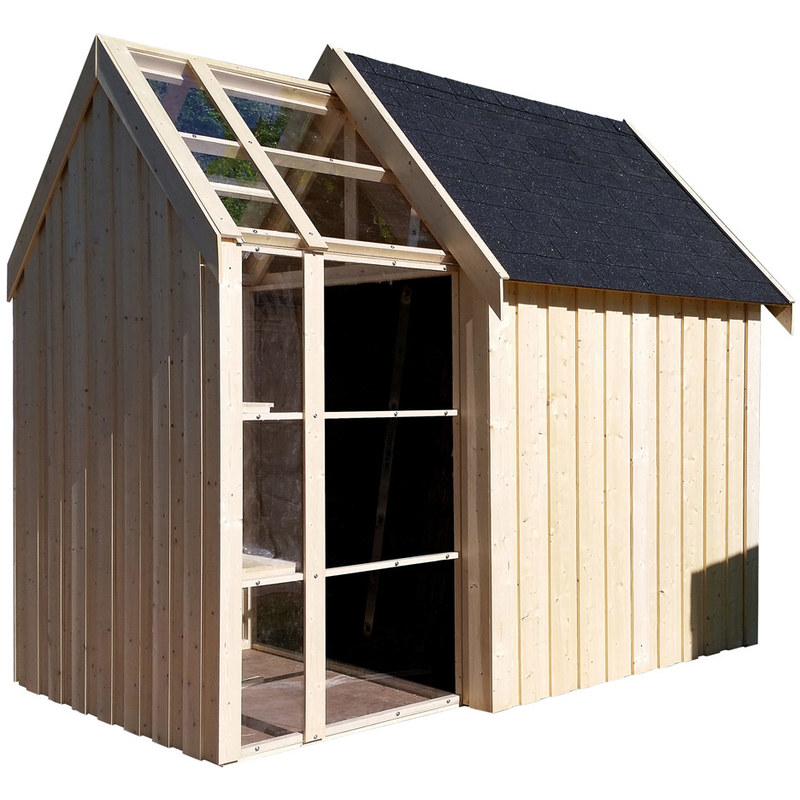 Abri de jardin bois Vertigo Serre 28 mm - 5,34 m² - DéCOR ET JARDIN Abri de jardin bois Vertigo Serre 28 mm - 5,34 m² - DéCOR ET JARDIN