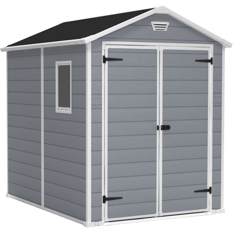 Abri en résine double porte - MANOR 86 - 4,4m² + Lampe solaire OFFERTE - KETER Abri en résine double porte - MANOR 86 - 4,4m² + Lampe solaire OFFERTE - KETER