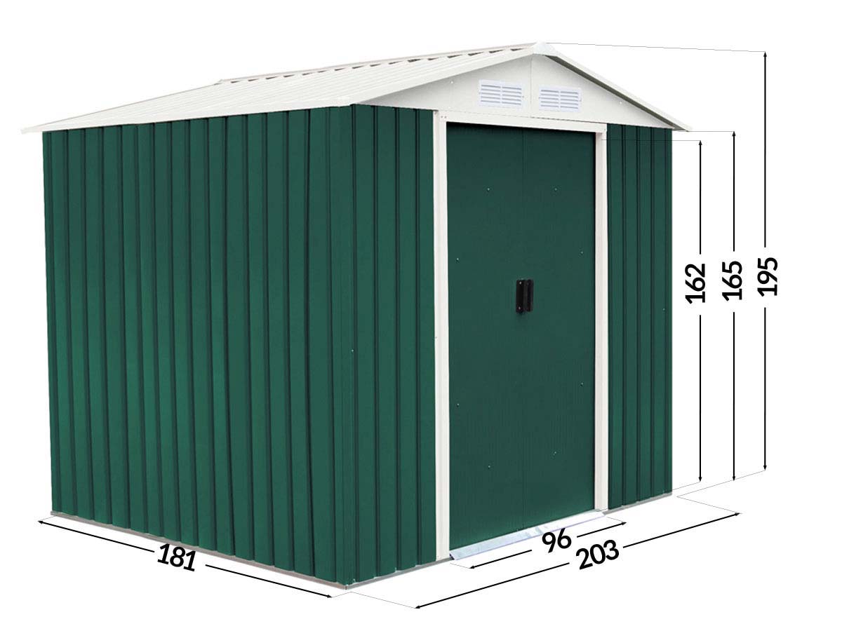 ABRI DE JARDIN METAL ROSAS - 4,07 M²