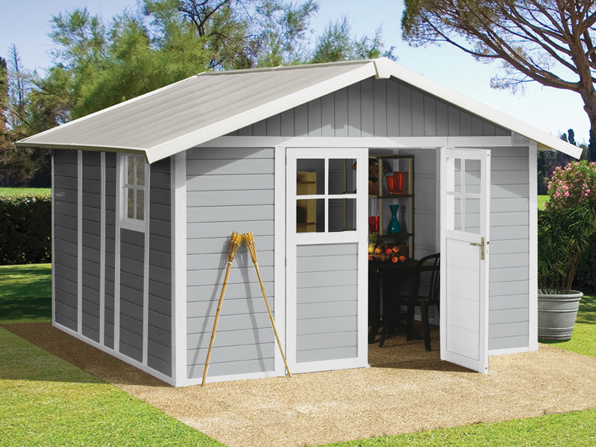 Abri jardin Deco 11 - 11m² - 3.15 x 3.55 x 1.88 m - 26 mm
