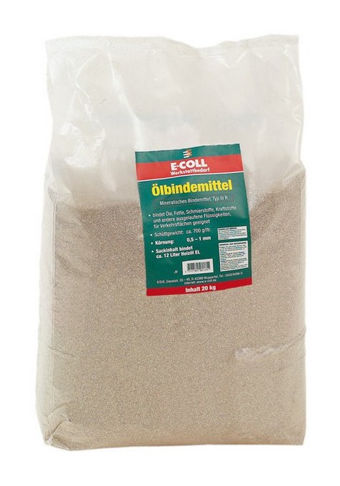 Absorbant d'huile, Modèle : Sac de 20 kg - E-COLL