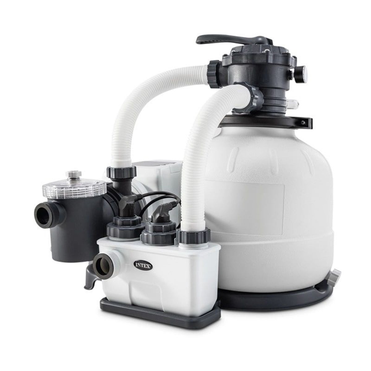 Combiné groupe de filtration à sable 6 m³/h + stérilisateur au sel + système OEC