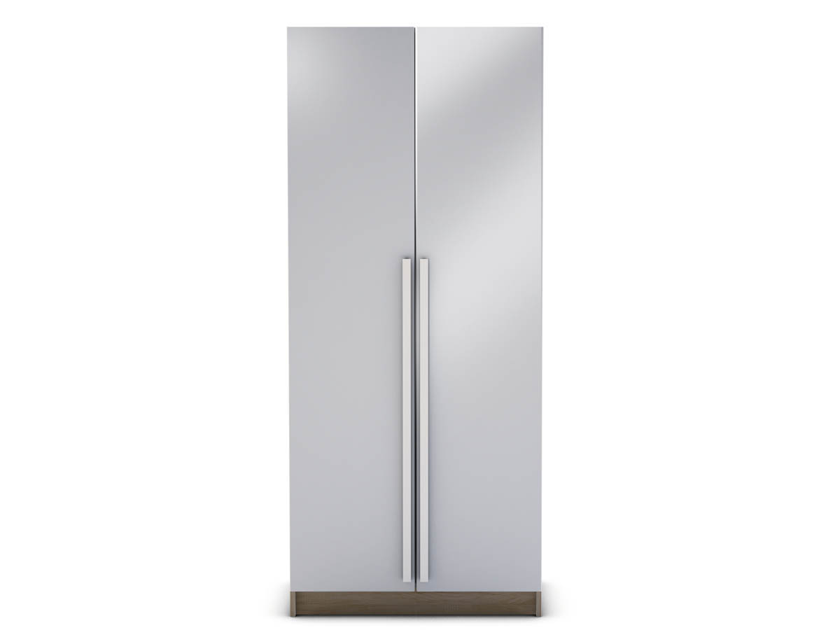 Armoire Las Vegas - 79.6 x 52 x 185.5 cm - Chêne brossé