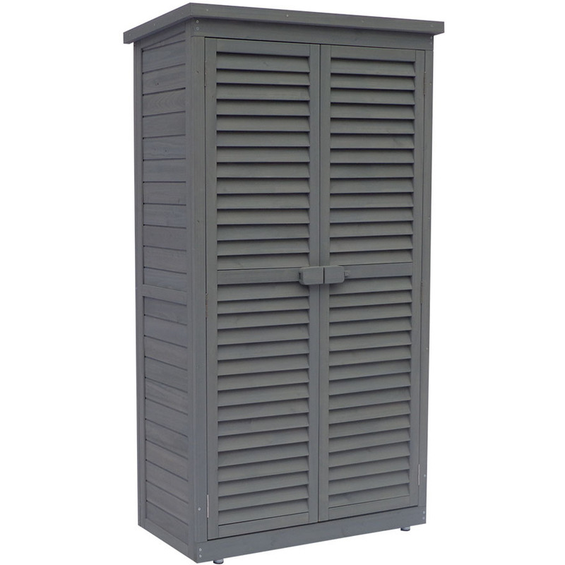Armoire de jardin "Space" - 87 x 46.5 x 160 cm - Anthracite - HABITAT ET JARDIN Armoire de jardin "Space" - 87 x 46.5 x 160 cm - Anthracite - HABITAT ET JARDIN