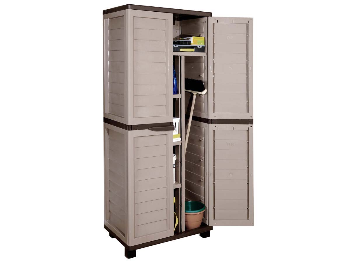 Armoire jardin Baltimore - 75 x 50 x 180 cm - Moka