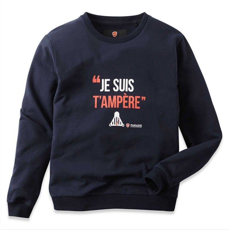 Asweat- Sweat à message - Homme - taille : S - couleur : Bleu - PARADE