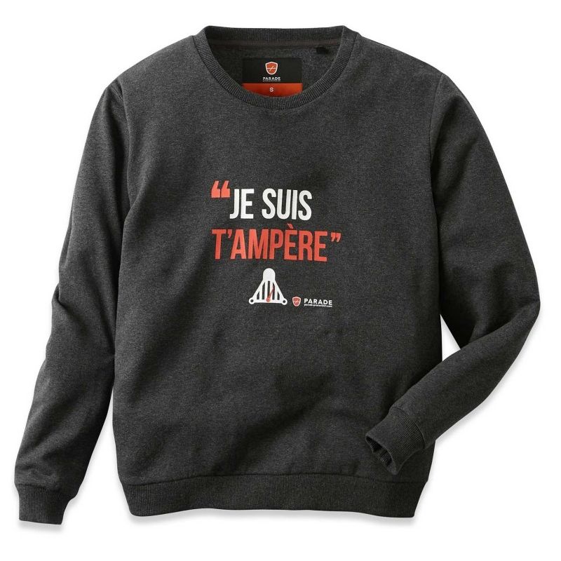 Asweat- Sweat à message - Homme - taille : S - couleur : Gris - PARADE