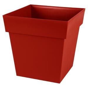 EDA Pot carré Toscane 39cm - Contenance 38L - Rouge rubis