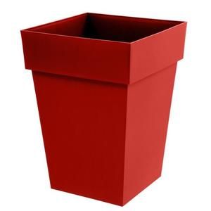 EDA Pot mi-haut carré Toscane 39cm - Contenance 51l - Rouge rubis