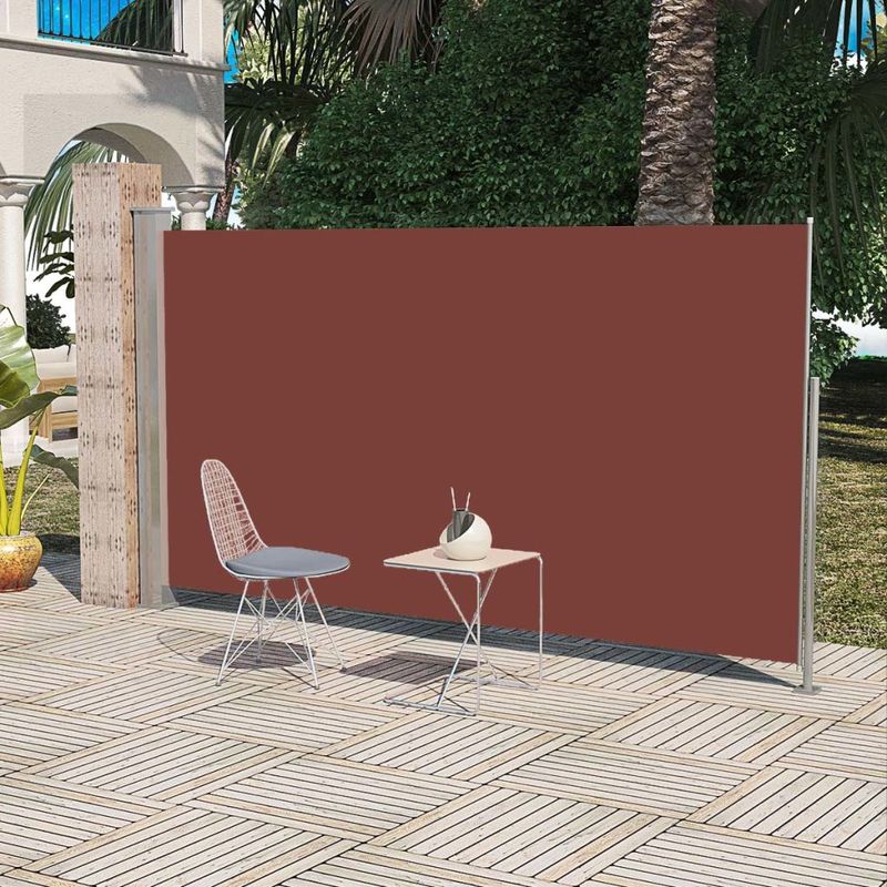 vidaXL Auvent latéral rétractable 160 x 300 cm Marron vidaXL Auvent latéral rétractable 160 x 300 cm Marron