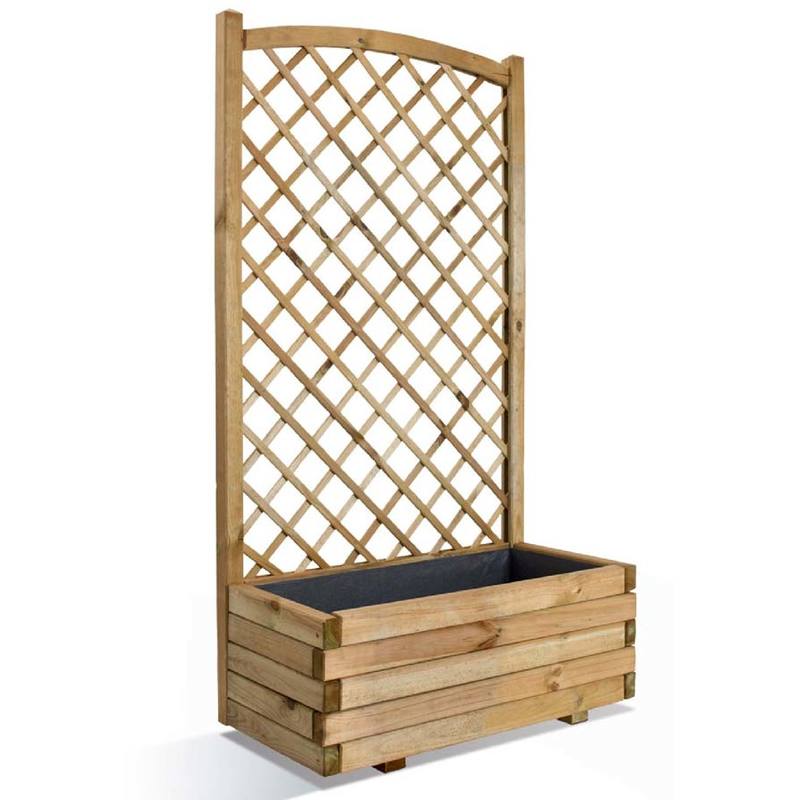Jardinière en bois rectangulaire Lierre 80 - BURGER JARDIPOLYS Jardinière en bois rectangulaire Lierre 80 - BURGER JARDIPOLYS