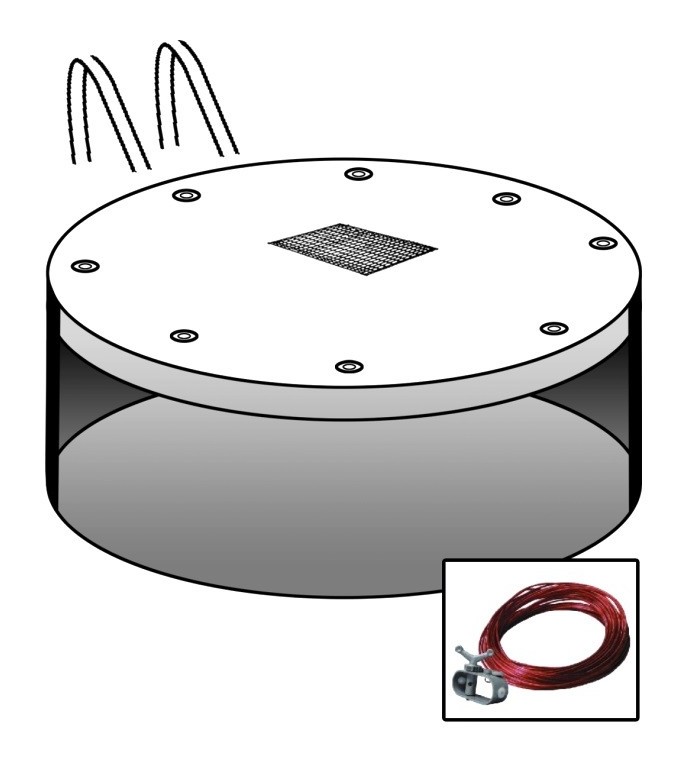 Bâche avec filet central pour Piscine Ronde traitée Anti-UV 140gr/m2 | 4.20m - HEXOUTILS