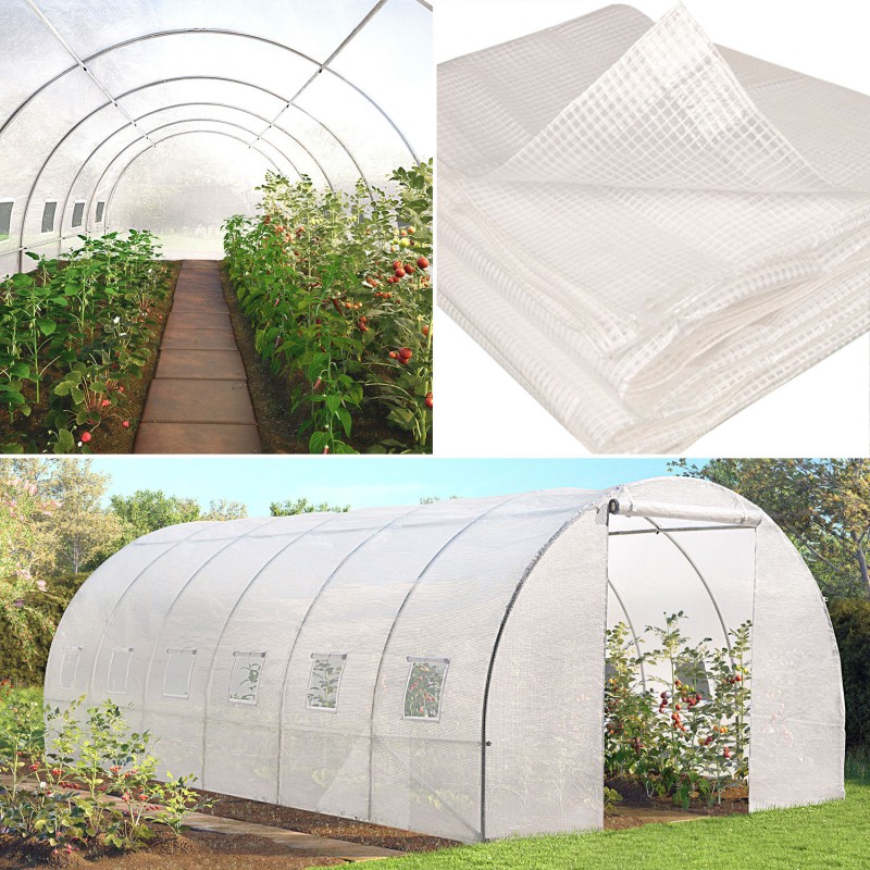 Bâche de rechange 180 gr/m² pour serre toutes saisons 18M² transparente