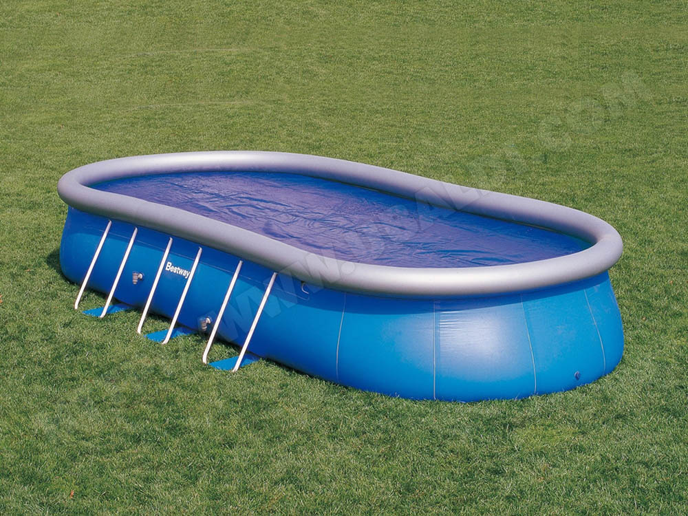Bâche solaire ovale Steel Pro - 6.45 x 3.30 m