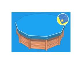 Bâche hiver Eco bleue compatible piscine Ubbink Azura 350 x 505 - PISCINEO